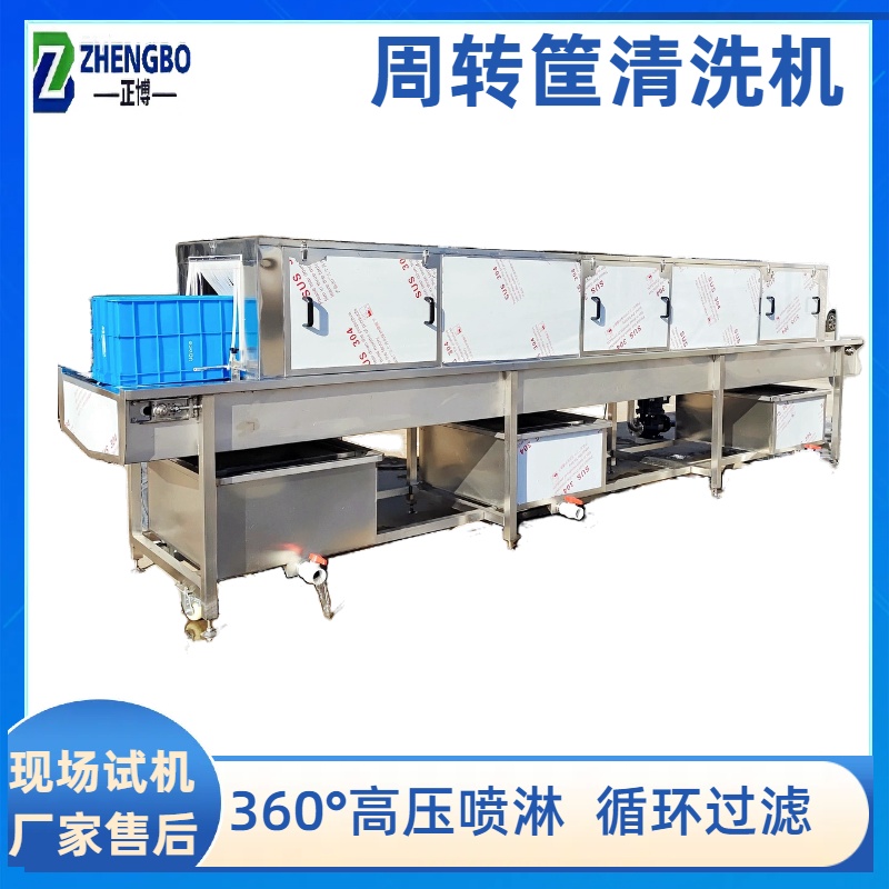 360°喷淋洗筐机